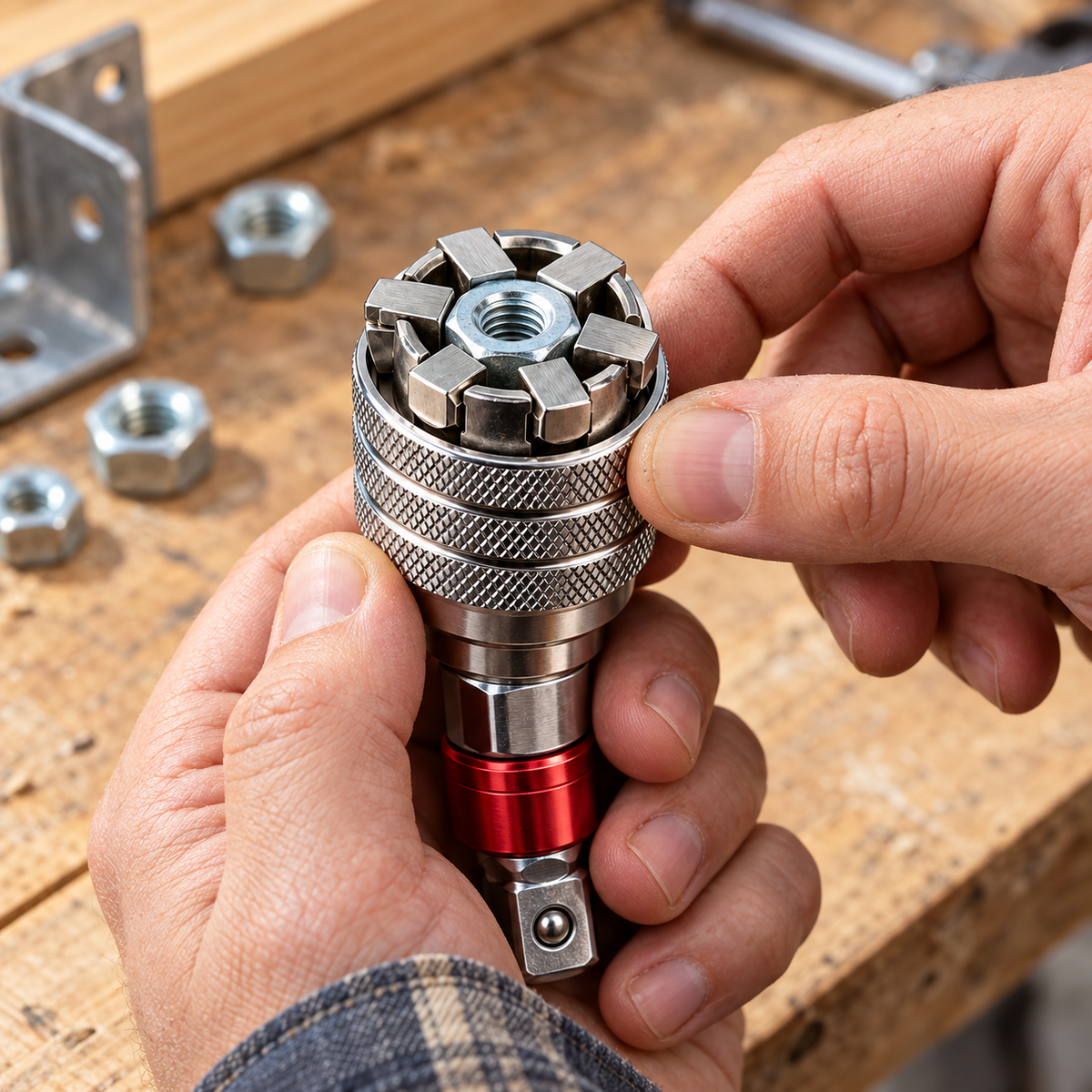 Hexa Socket™ — 6-Jaw Universal Socket (10–19 mm / 3/8"–3/4")